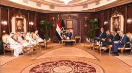 جانب من لقاء الوفد القطري بوزير الداخلية المصري