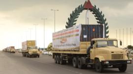 جانب من المساعدات