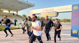 خلال المشاركة في الماراثون