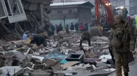 آثار الزلزال المُدمر في تركيا