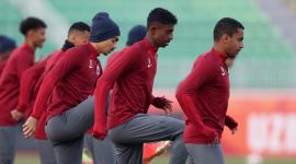 من تدريبات العنابي استعداد لمواجهة فيتنام