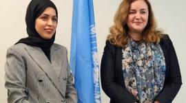 سعادة الشيخة علياء بنت أحمد بن سيف آل ثاني والسيدة نتاليا جيرمان