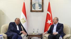 جانب من زيارة الوزير المصري إلى تركيا في فبراير الماضي
