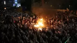 جانب من الاحتجاجات