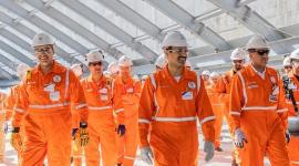 جانب من زيارة المهندس سعد الكعبي إلى راس ليفان الصناعية