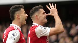 فرحة لاعبي أرسنال