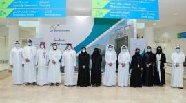 سعادة الدكتورة حنان محمد الكواري وزير الصحة العامة خلال افتتاح مركز السد