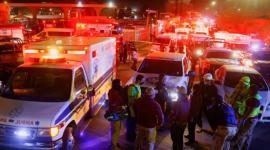 الشرطة والدفاع المدني متواجدون في محيط منشأة المهاجرين في سيوداد خواريس