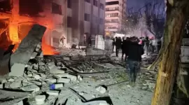 قصف إسرائيلي سابق لأحد أحياء العاصمة دمشق