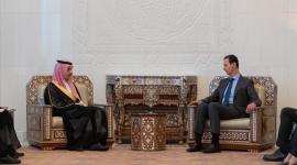 وزير الخارجية السعودي مع رئيس النظام السوري