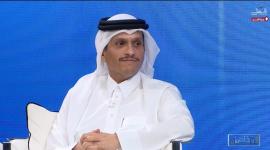 جانب من مقابلة معالي رئيس الوزراء مع تلفزيون قطر