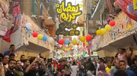 جانب من أطول مائدة رمضان في مصر