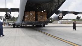 الطائرة القطرية بعد وصولها أفغانستان