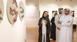 الدكتور خالد بن إبراهيم السليطي مدير عام كتارا يفتتح معرض "نسيج المسامير" للفنانة ميسم قاسم