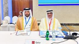 جانب من المشاركة القطرية في الاجتماع