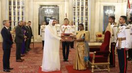 جانب من تسليم أوراق الاعتماد