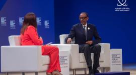 جانب من مشاركة رئيس رواندا بالمنتدى