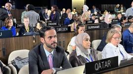 جانب من المشاركة القطرية بالاجتماع