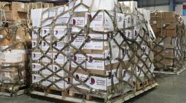 جانب من المساعدات القطرية