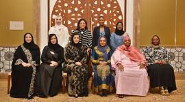 من لقاء حرم فخامة رئيس زنجبار مع سيدات الأعمال القطريات