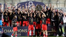 فرحة لاعبي الدحيل بلقب الدوري