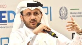 جانب من مشاركة د. ماجد الأنصاري في الفعالية