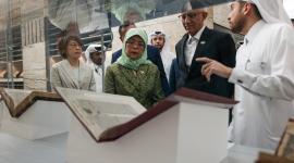 زيارة رئيسة جمهورية سنغافورة لمكتبة قطر الوطنية