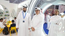 جانب من اللجنة الوطنية لحقوق الإنسان في معرض الدوحة الدولي للكتاب