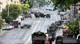 آليات عسكرية تابعة لفاغنر تنتشر في مدينة روستوف الروسية