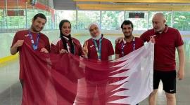 أبطال قطر بعد حصد الميداليات