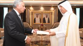 جانب من تسلم أوراق الاعتماد