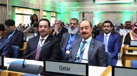 الوفد القطري المشارك في الاجتماع
