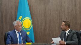 وزير التجارة الكازاخي في حديثه لوكالة الأنباء القطرية