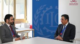 سعادة وزير العمل في حواره إلى قنا