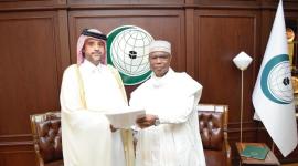 جانب من تسلم أوراق الاعتماد