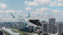 صورة تخيلية لشكل سيارة الأجرة المستقبلية أثناء الطيران