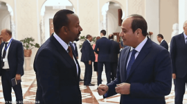خلال اللقاء الذي جمع بين الرئيسين المصري والإثيوبي