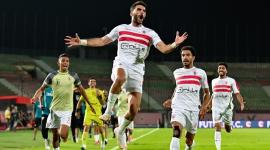 احتفال أحمد سيد زيزو بهدف الزمالك الثالث