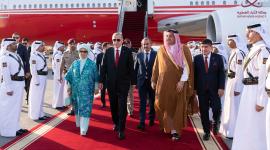 جانب من استقبال الرئيس التركي