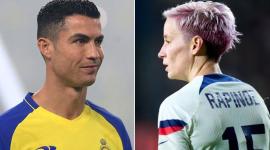 ميغان رابينو لاعبة أميركا والنجم رونالدو