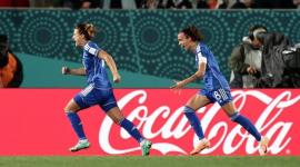 احتفال لاعبات منتخب إيطاليا