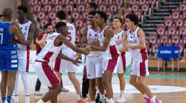 احتفال لاعبو العنابي بالتأهل إلى النهائي