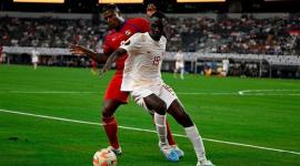 جانب من مباراة العنابي وبنما