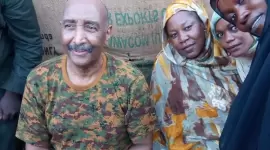 رئيس مجلس السيادة السوداني عبد الفتاح البرهان يتفقد مدينة أم درمان