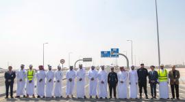 جانب من افتتاح التقاطع الجديد