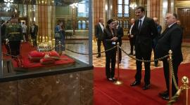 جانب من زيارة سمو الأمير إلى البرلمان الهنغاري