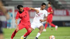 مباراة منتخب قطر الأولمبي ونظيره الكوري
