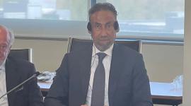 المهندس علي بن عبد اللطيف المسند خلال مشاركته بالاجتماع