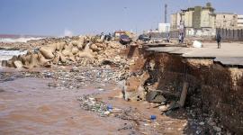 تدمير إعصار دانيال للطرق - صورة أرشيفية