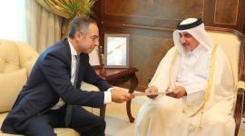 جانب من تسليم رسالتي وزير المواصلات المصري